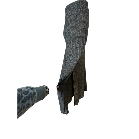 Shein gray knit maxi pencil pull on skirt size 2 - Picture 14 of 15